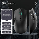 SMAILWOLF RS7 Bluetooth Wireless Mouse Three-Mode Gaming Notebook Desktop Computer Gaming PAW3311 Suitable for Big Hands