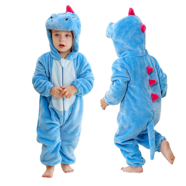 Plush Hooded Baby Winter Romper