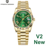 2026 New PAGANI DESIGN DD36 Men's Watches Gold Luxury Automatic Watch Men Mechanical Wristwatch Man Waterproof AR Sapphire Date