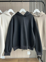 2025 Autumn/Winter new  women's multi-color selection classic simple all-in-one hooded loose long-sleeved hoodie sweatpants