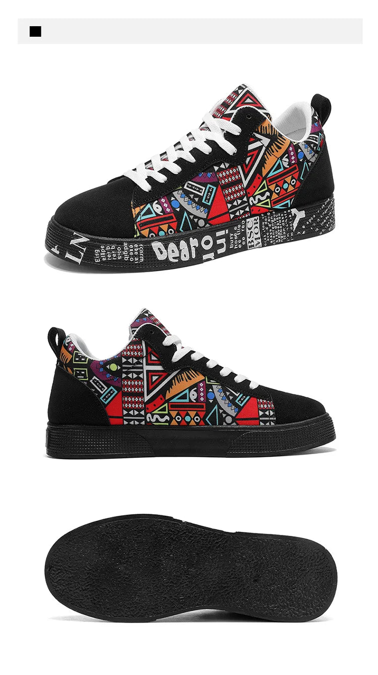 Men’s Graffiti Platform Sneakers