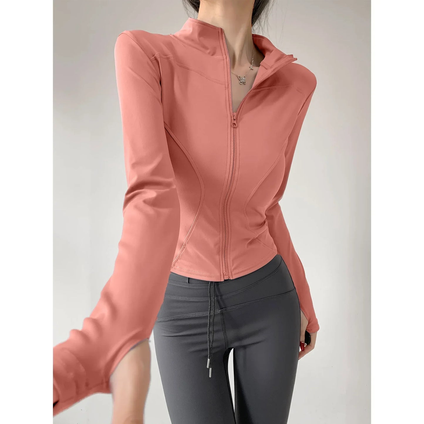 Quick-Dry Performance Yoga Jacket