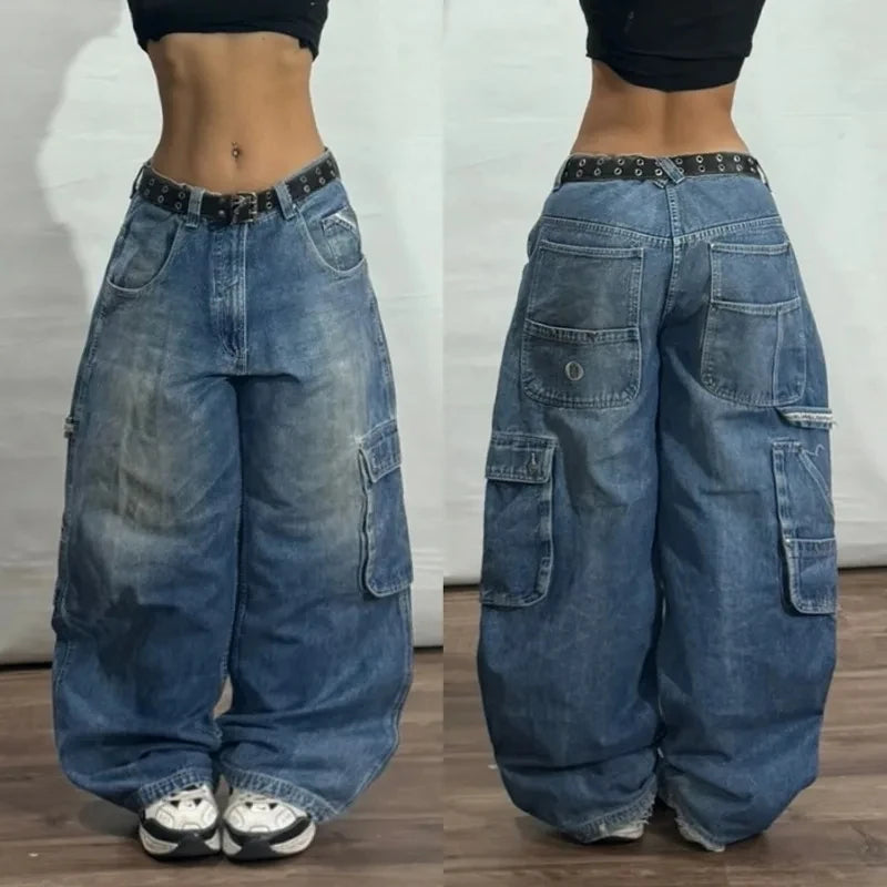 Y2K Harajuku Patchwork Baggy Jeans