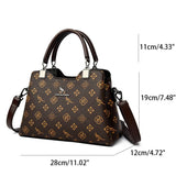 Luxury Handbag Fashion Print Large Capacity Soft Leather Women Shoulder Crossbody Bag Leisure Designer Ladies Purses and Handbag