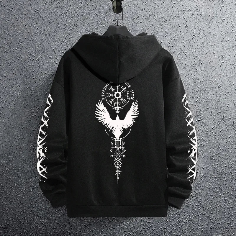 Men's Printed Pullover Hoodie