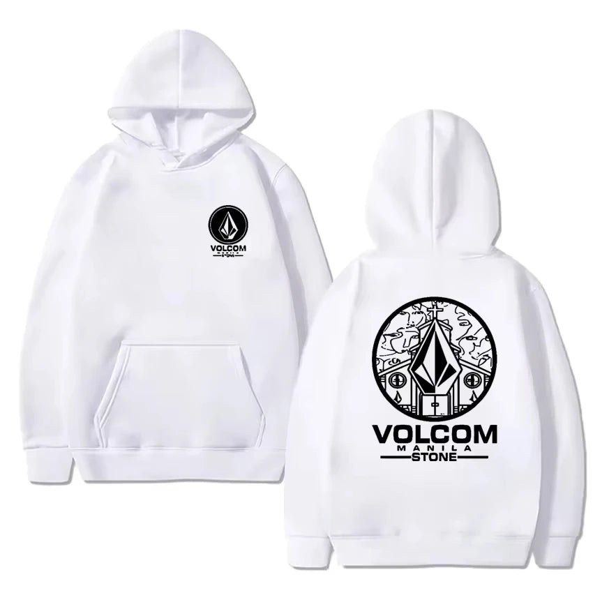 Volcom men's hoodie long-sleeved sweatshirt Hip-hop fashion casual street outdoor autumn and winter sportswear