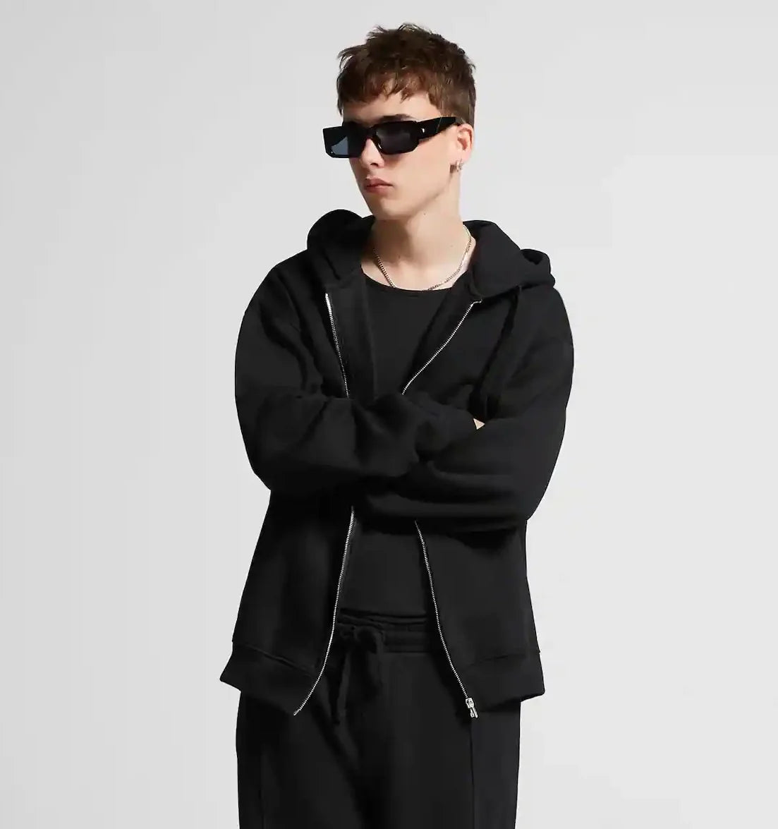 Unisex Oversized Zip-Up Hoodie
