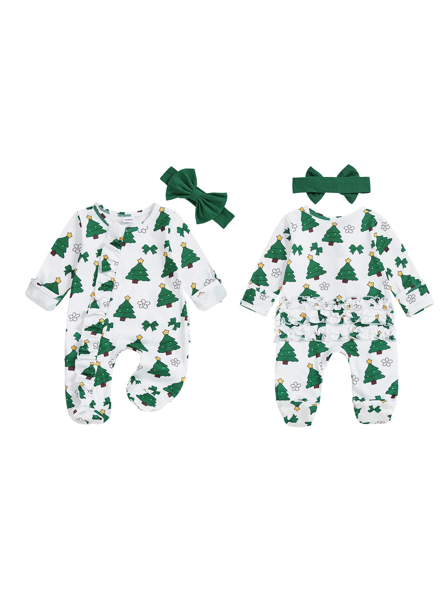 Baby Reindeer Christmas Romper Set