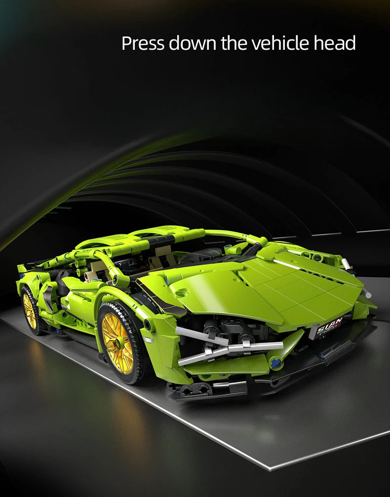 Technical racing car model RC building block sports car 1:14 DIY supercar bricks Educational toys Children and adults gifts