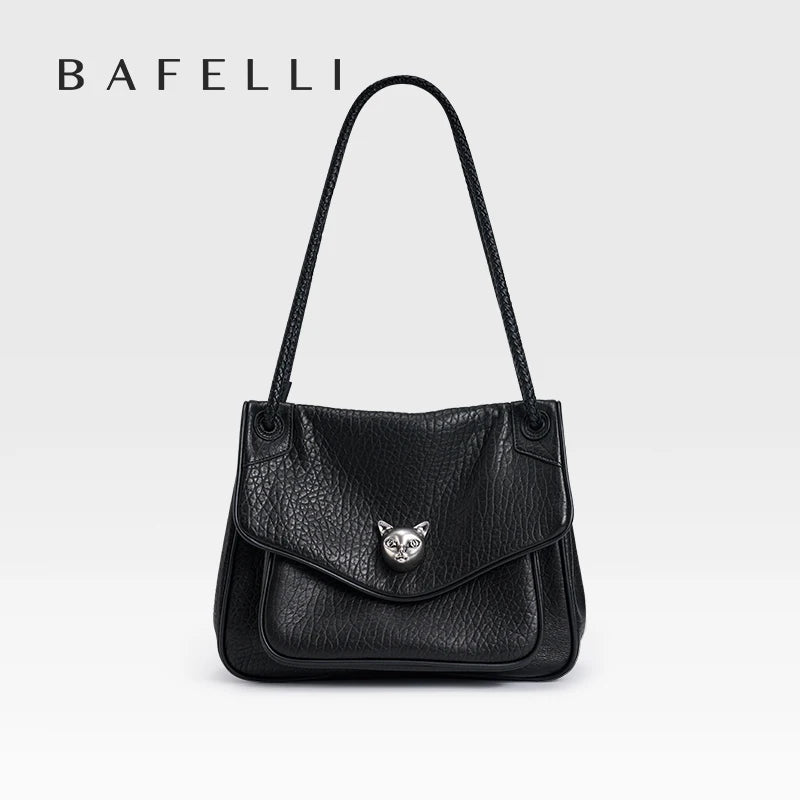 BAFELLI Genuine Leather Chain Bag – Chic Crossbody Tote