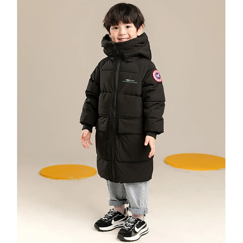 Boys’ Winter Long-Hooded Parka