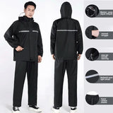 Waterproof Rain Suit for Men & Women | Reflective Riding Gear