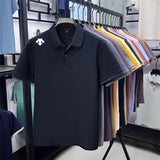 Men's Luxury Cotton Polo | Geometric Print Summer Shirt