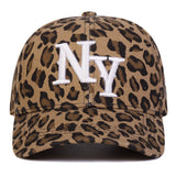 Leopard Print New York Baseball Cap | Adjustable Unisex