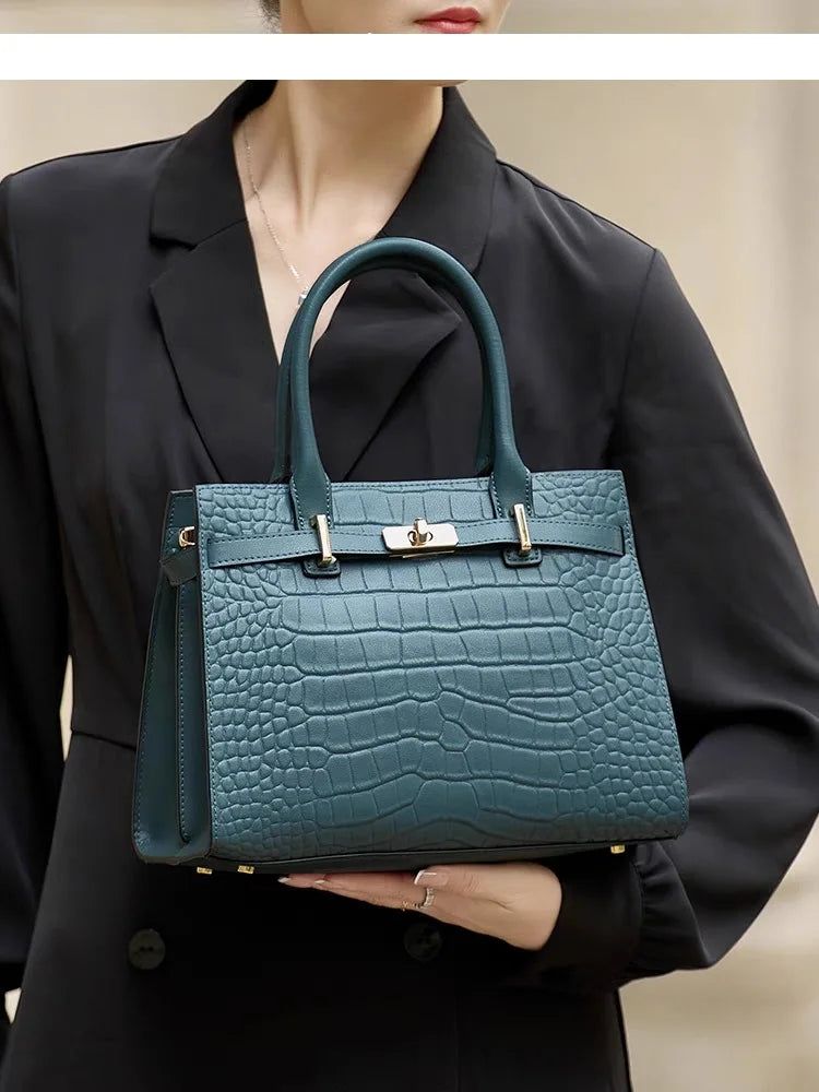 Hot ZOOLER Fashion Woman Bag Full Genuine Leather Shoulder Bags for Businesswomen Real Cow Handbags Purses Bolsa Feminina #wg383