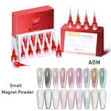AS 9 Colors Magnetic Cat Eye Gel Nail Polish Set Jelly Pink UV LED Soak Off Gel Varnish Crystal Red Cat Gel Lacquer With Display