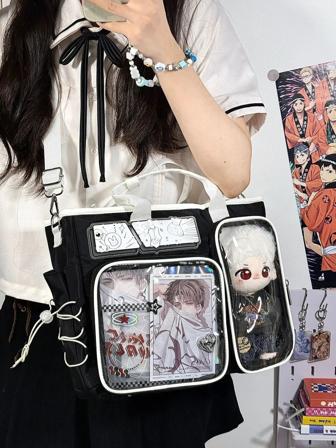 Women's Y2K Nylon Shoulder Bag