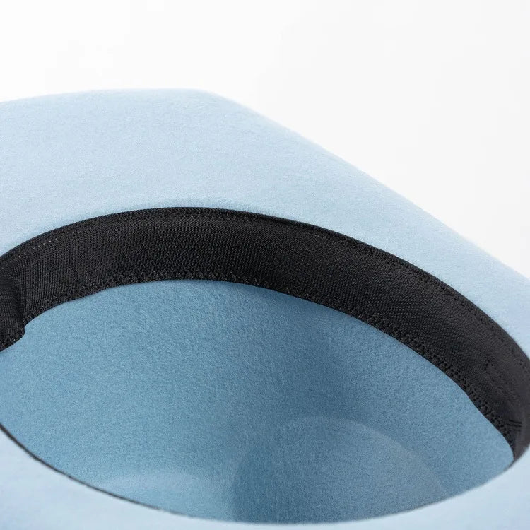 USPOP Wide Brim Wool Cowboy Hat – Unisex Felt Fedora