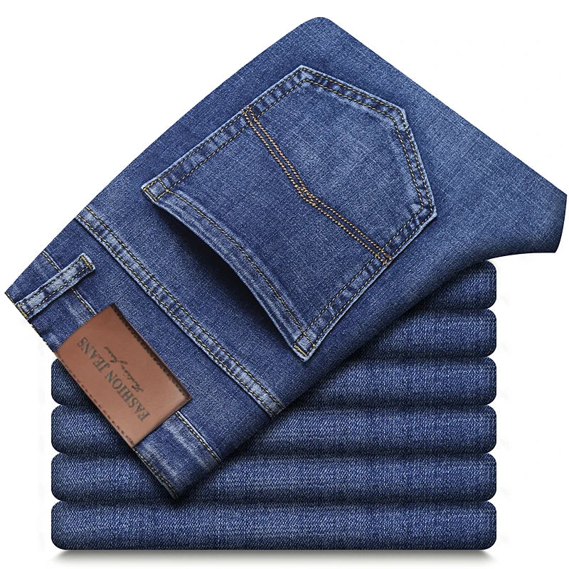 Men’s Classic Straight-Leg Stretch Jeans