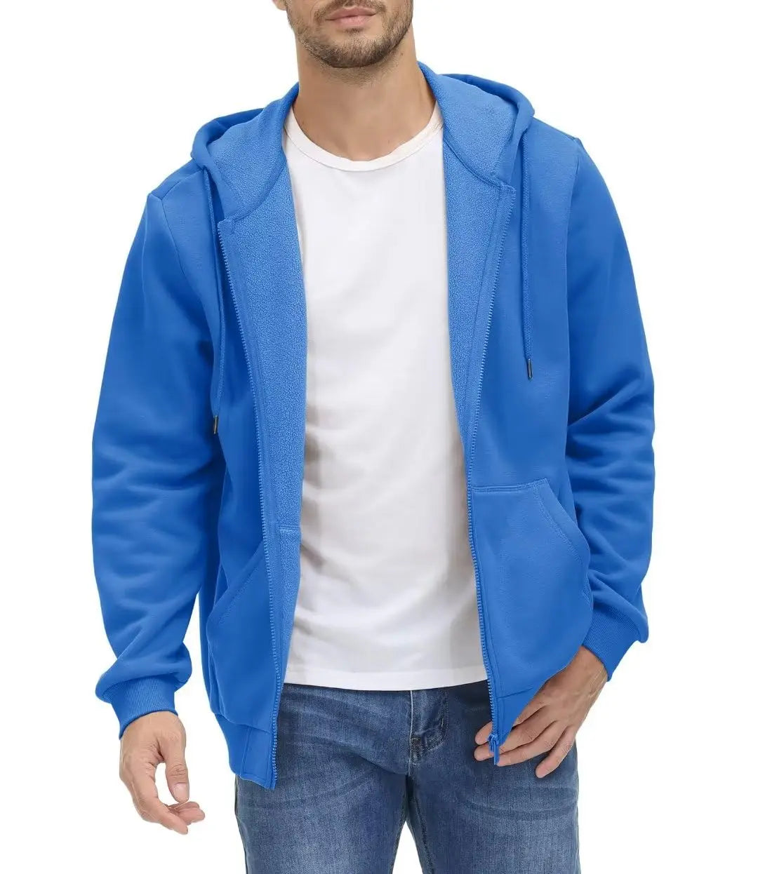 TACVASEN Men's Fleece-Lined Zip-Up Hoodie