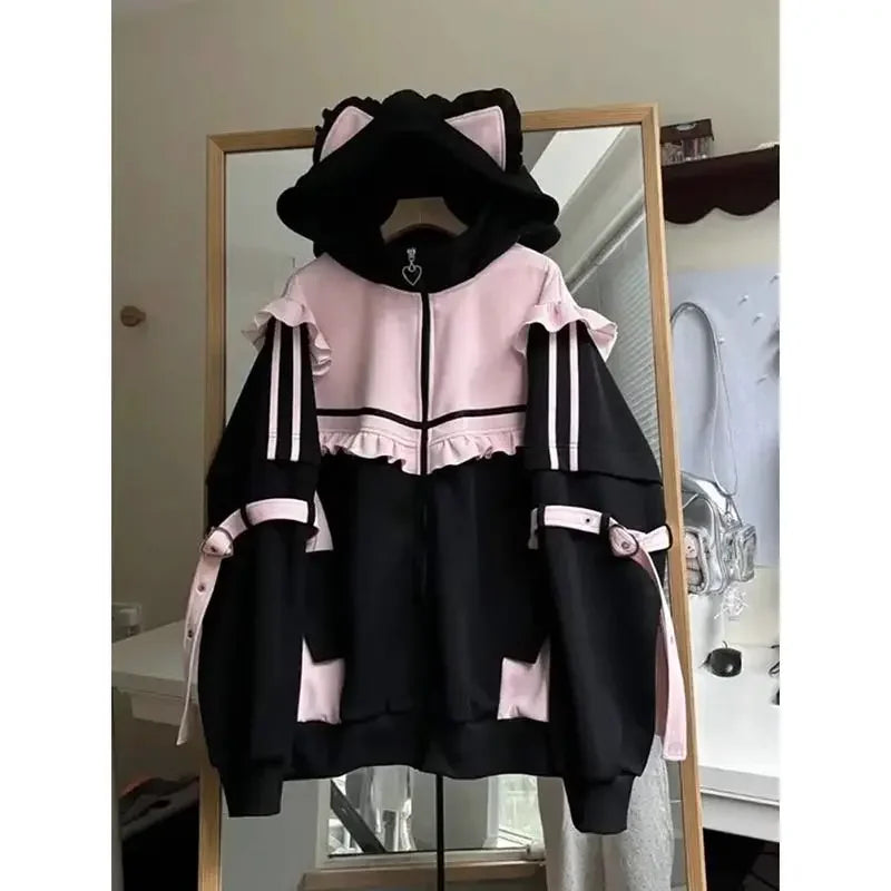 Women’s Colorblock Zip-Up Hoodie