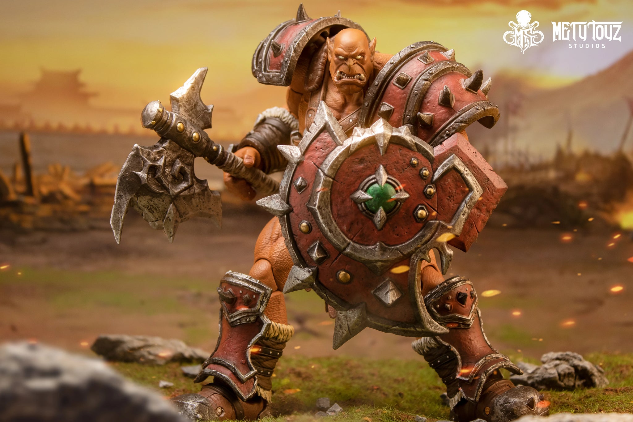 Metytoyz Limited Adventurer World Orc Ork Captain Kagas Bounty Hunter Bloody Hands Morlock Soldier Action Figure Special Edition