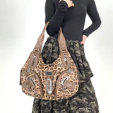 Y2K Leopard Print Shoulder & Crossbody Bag
