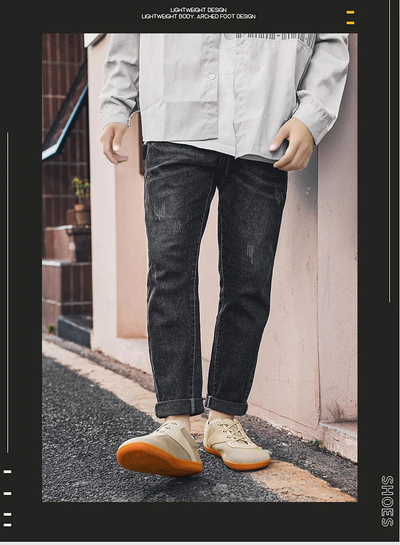 Men's Lightweight Breathable Lace-Up Shoes