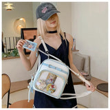 New Women Fashion Casual Backpack Preppy Style One Shoulder Crossbody Handbag Original Niche Design Girl Ulzzang Ita Bag