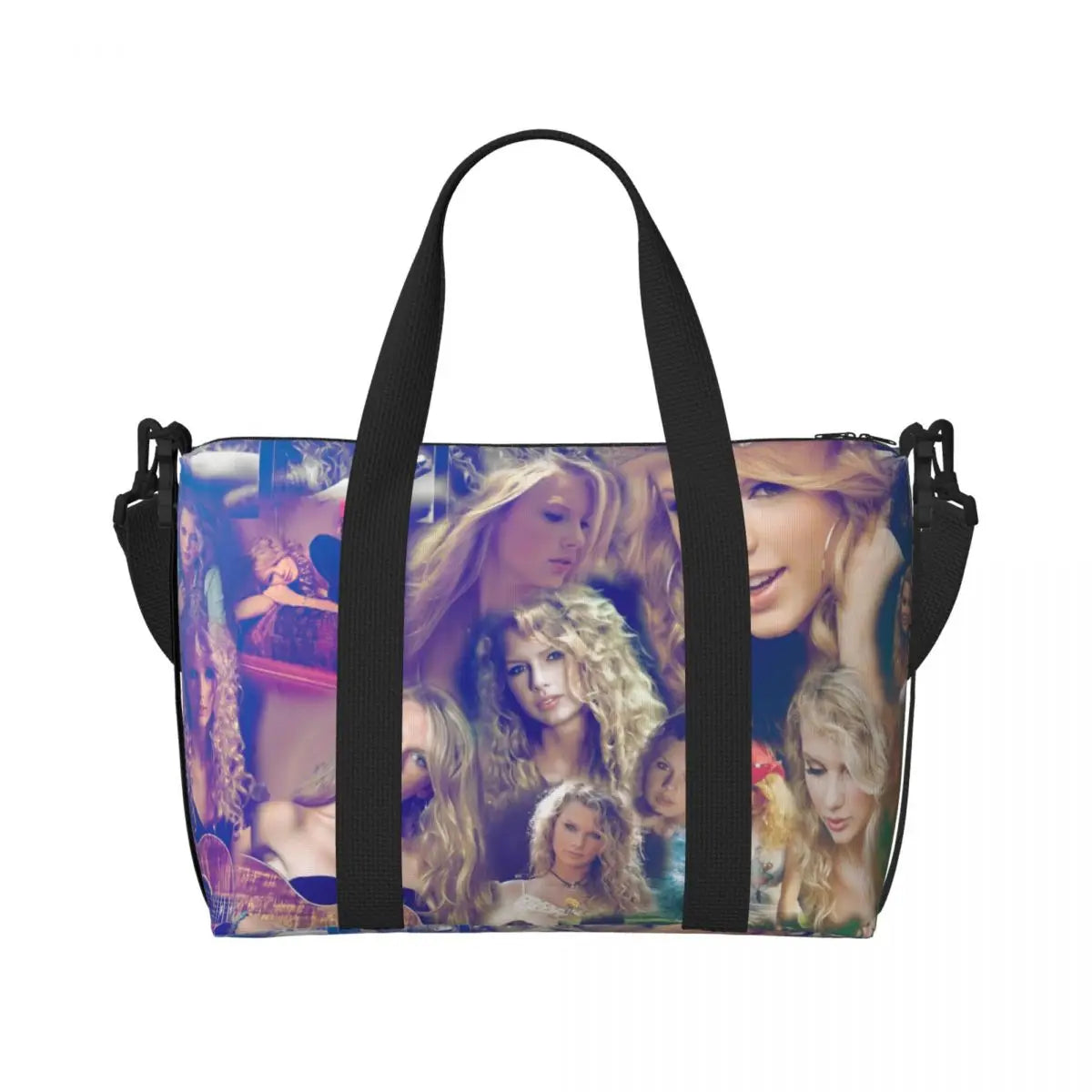 Custom The Eras Tour 1989 Taylor's Swift's American Pop Singer Tote Bag Women Large Capacity Beach Gym Travel Bags