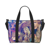 Custom The Eras Tour 1989 Taylor's Swift's American Pop Singer Tote Bag Women Large Capacity Beach Gym Travel Bags