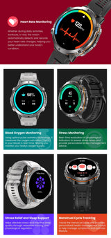 2026 Military Tank X3 Smart Watch | 1000mAh | AMOLED