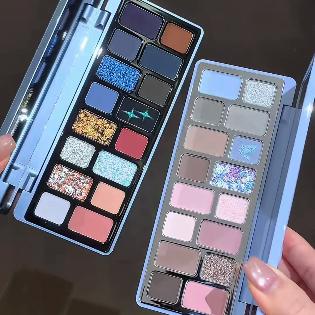 Qianyan 16-Color Eyeshadow Palette – Glitter, Matte & Shimmer