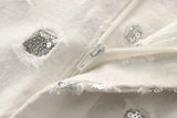 Elegant Sequin Skirt Sets For Women 2 Pieces Shinny Sleeveless Vest Women Suits 2024 Summer Fashion Zipped Skirts Set