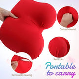 Slow Rebound Memory Foam Breast Pillow Realistic Female Chest Cushion for Sleeping Anxiety Relief Anime Lover Gift for Men Soft