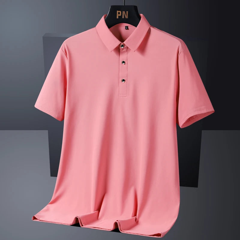 Men's Plus Size Ice Silk Polo Shirt – Quick Dry