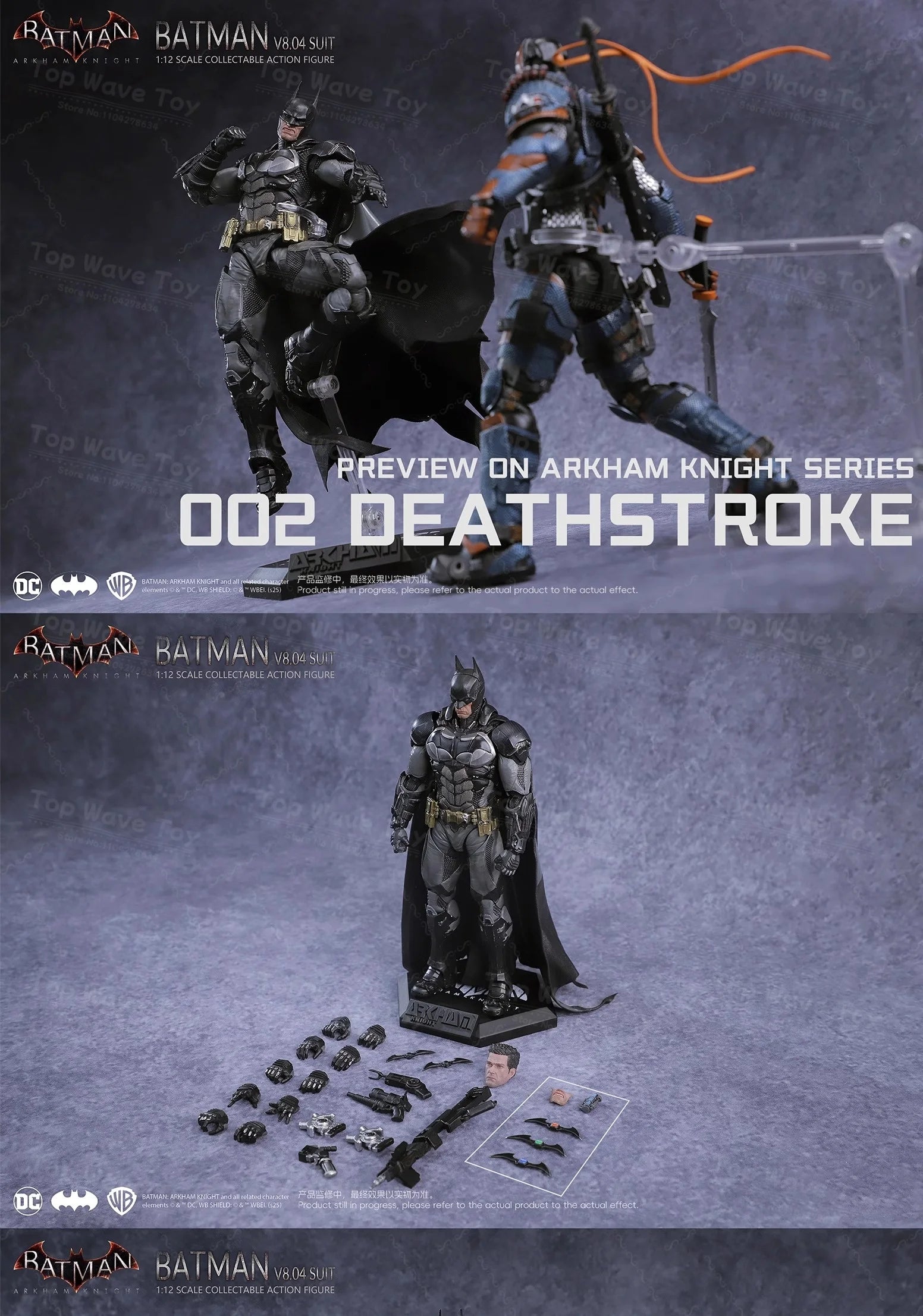 2026 New Stock Batman Arkham Knight Action Figure LPZZ 1/12 Scale Soldier Warrior Edition Batman Full Set 6-inches Model Toys