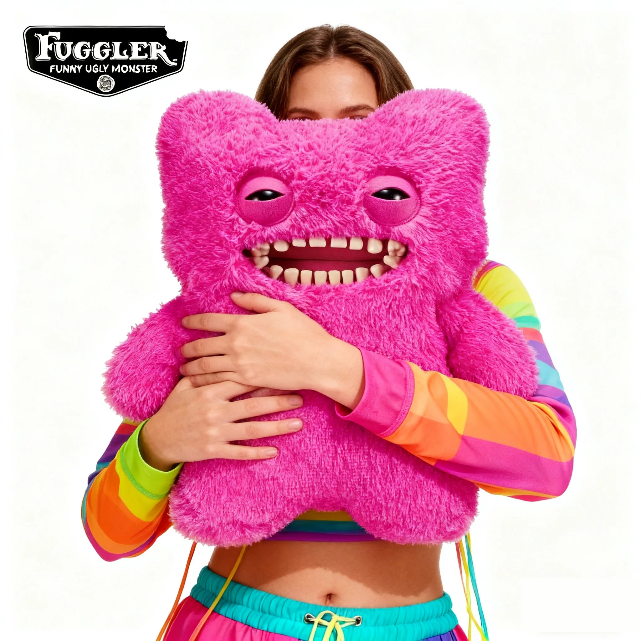 Original Fuggler 16inch  Ugly Teeth Monsters Plush Toys Kawaii Bigg Plushies Pillows Cute Pleuche Halloween Birthday  Doll Gifts