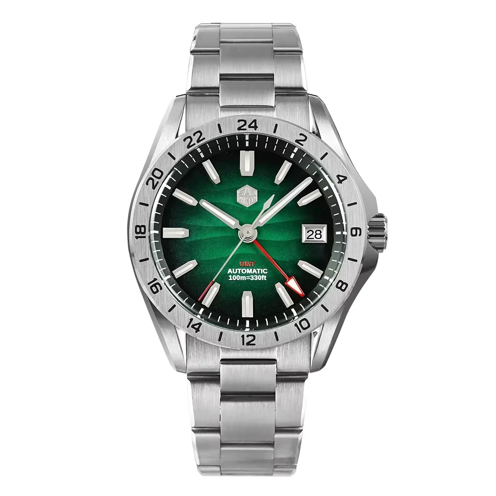 San Martin 39mm Desert Texture GMT Watch | NH34 Automatic