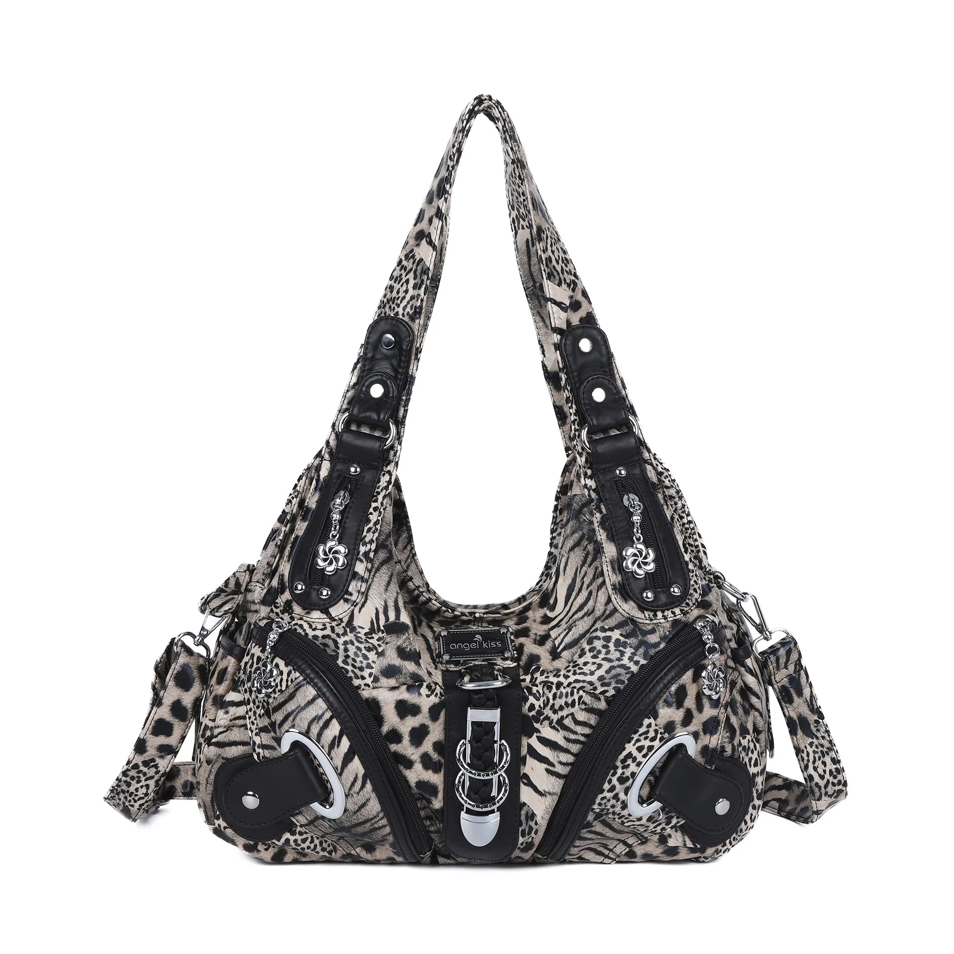 Women Handbags Fashion Leopard Shoulder Bag Large Tote Top-handle Shopping Pack Multifunctional Satchel Lady Hobos  Big Purse