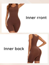 USA-Made Seamless Full Coverage Body Shaper – Firm Control Thigh Slimming Bodysuit