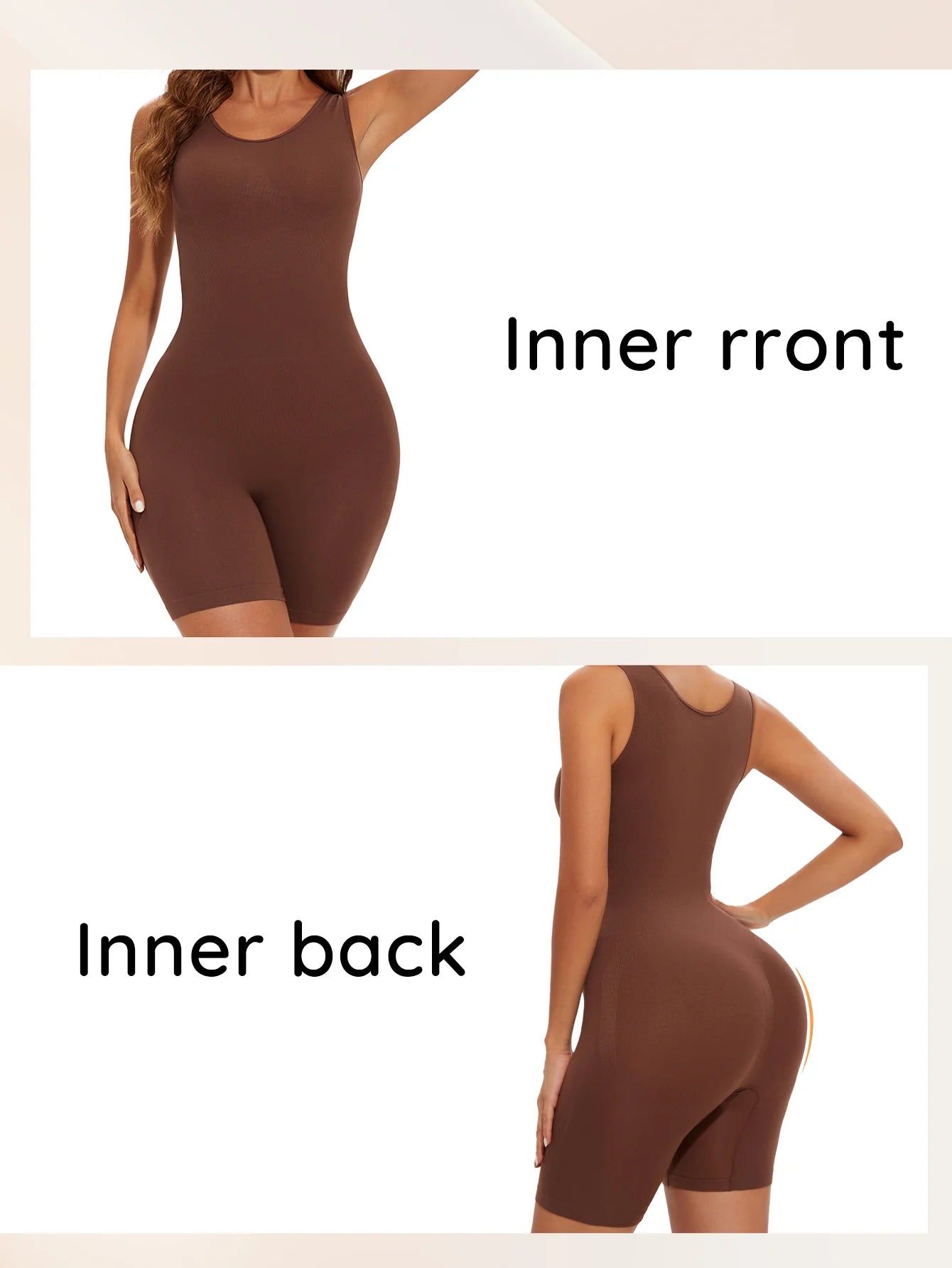 USA-Made Seamless Full Coverage Body Shaper – Firm Control Thigh Slimming Bodysuit