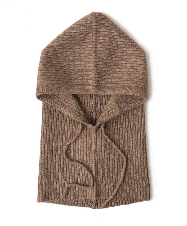 Women's Wool Knit Balaclava Hat – Warm Winter Ski Bonnet