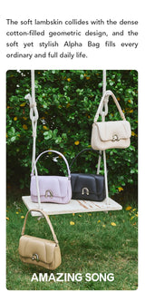 Amazing Song Alpha Bag Medium Shoulder Bag Sheep Leather