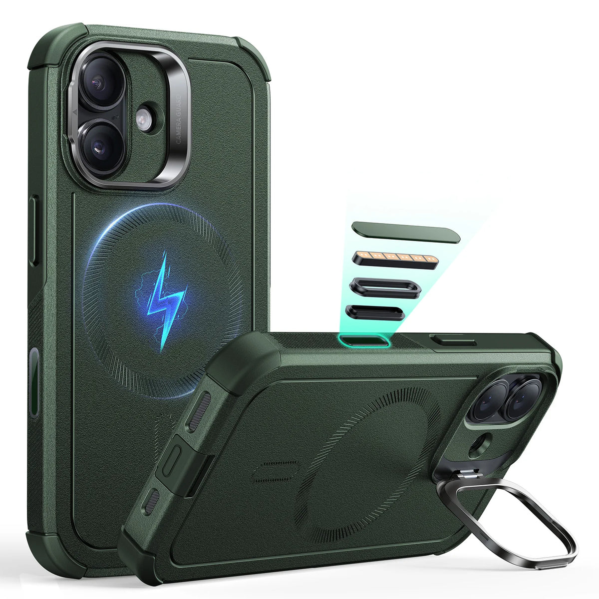 ESR Magnetic iPhone Case with Adjustable Stash Stand