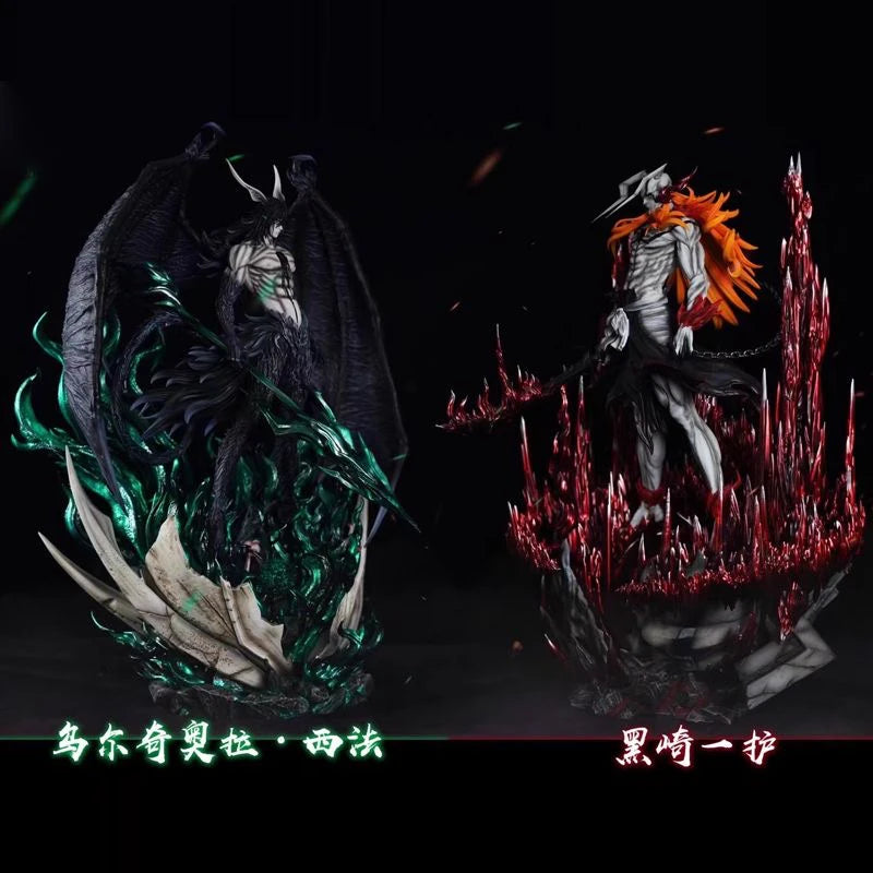 Anime Action Figure 33cm Kurosaki Ichigo Ulquiorra Cifer Bleach Series 1:1 Collectible Desktop Model Toy for Kids Xmas Gift