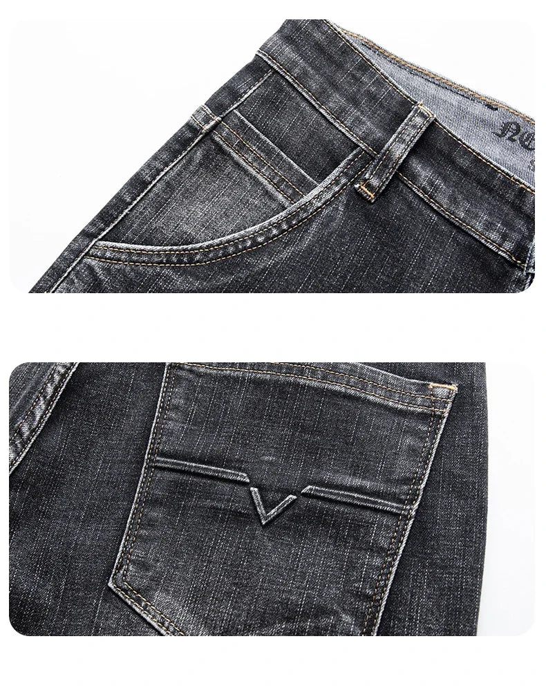Men’s Classic Straight-Leg Stretch Jeans