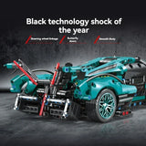 Creative DIY Racing Car Model Building Bricks Kit Advanced MOC Construction Toys for Adults Boys Girls Holiday Gift Idea