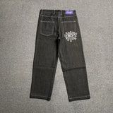 New Always Jeans High quality Printed Embroidery Straight Jeans Black Pants Men Jeans Printing Trend Street Wear AlwaysJeans Men