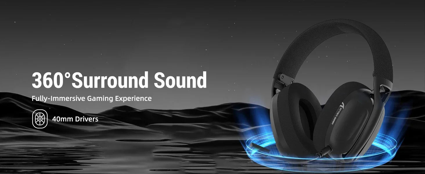 ATTACK SHARK L80PRO Wireless Gaming Headset Tri-Mode 2.4G Bluetooth Wired Ultra-Light Low Latency Noise Cancelling with Mic